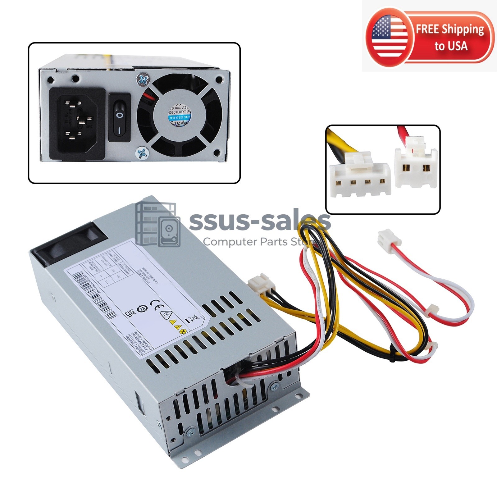 Power Supply DPS-200PB-185B 190W 4Pin+2Pin For Delta +12V 5A 100–240V 47–63Hz