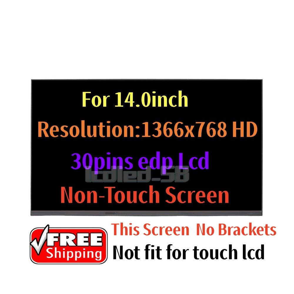 NT140WHM-N45 for Dell Latitude 14 7400 5400 HD 30pin NON-Touch LCD Screen Panel