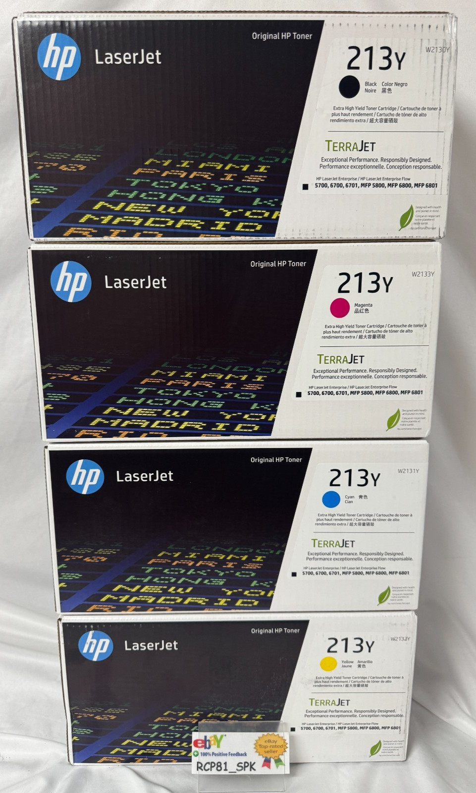 HP 213Y/W2131Y Cyan Extra High Yield Toner Cartridge - New in Box