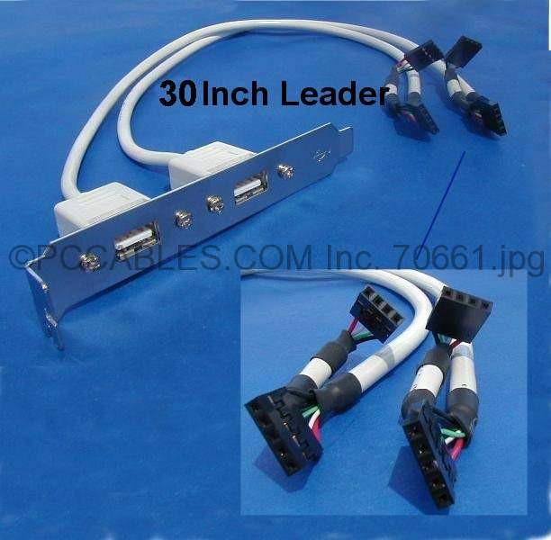 USB PORT DUAL to MAINBOARD PORT Universal 30in