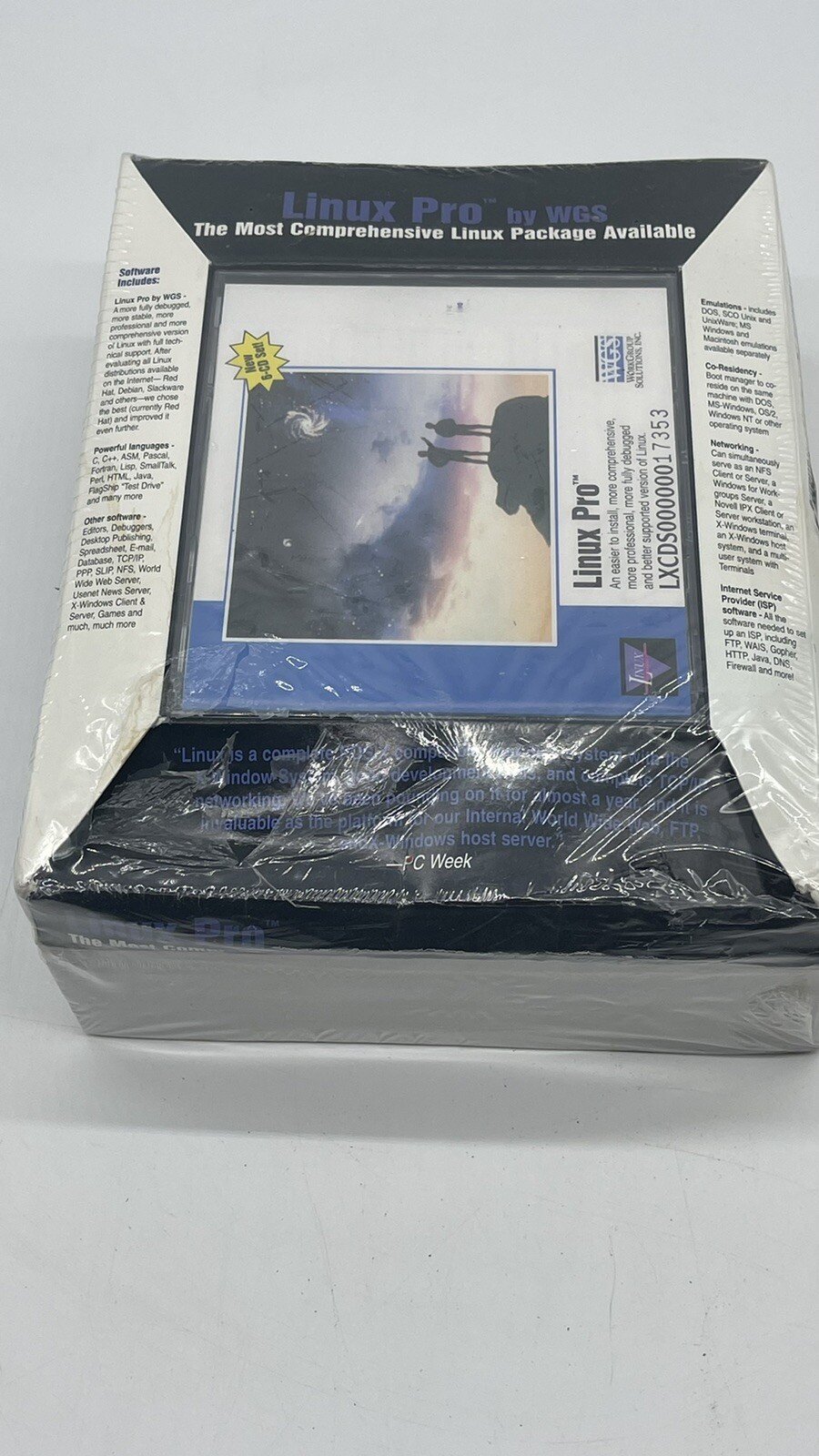1994 WGS Linux PRO 7 Cd Set With Linux Encyclopedia Networking Admin. Rare￼