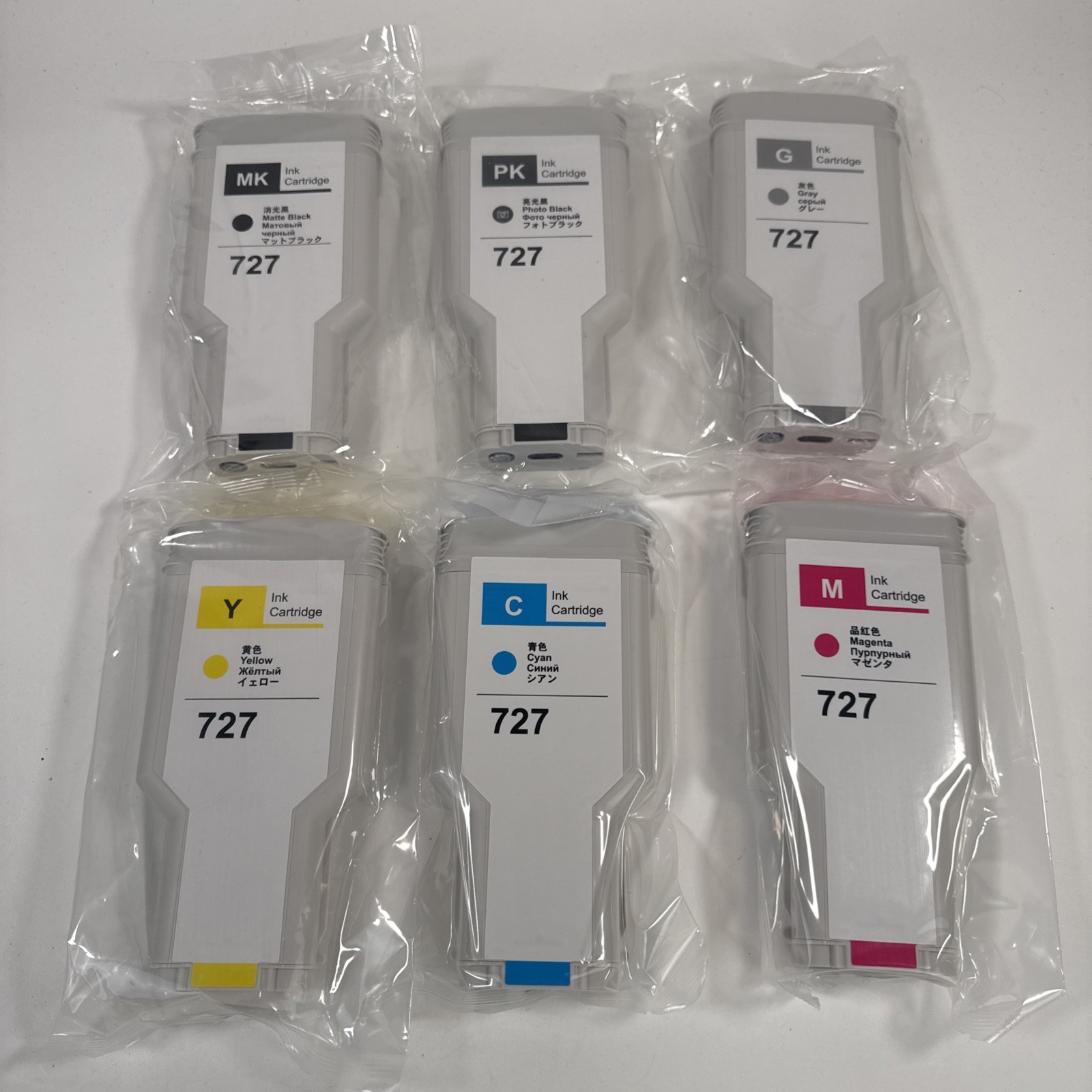 727 300ML Ink Cartridge Set for HP T920 T930 T1500 T1530 T2500 T2530 6 Pack