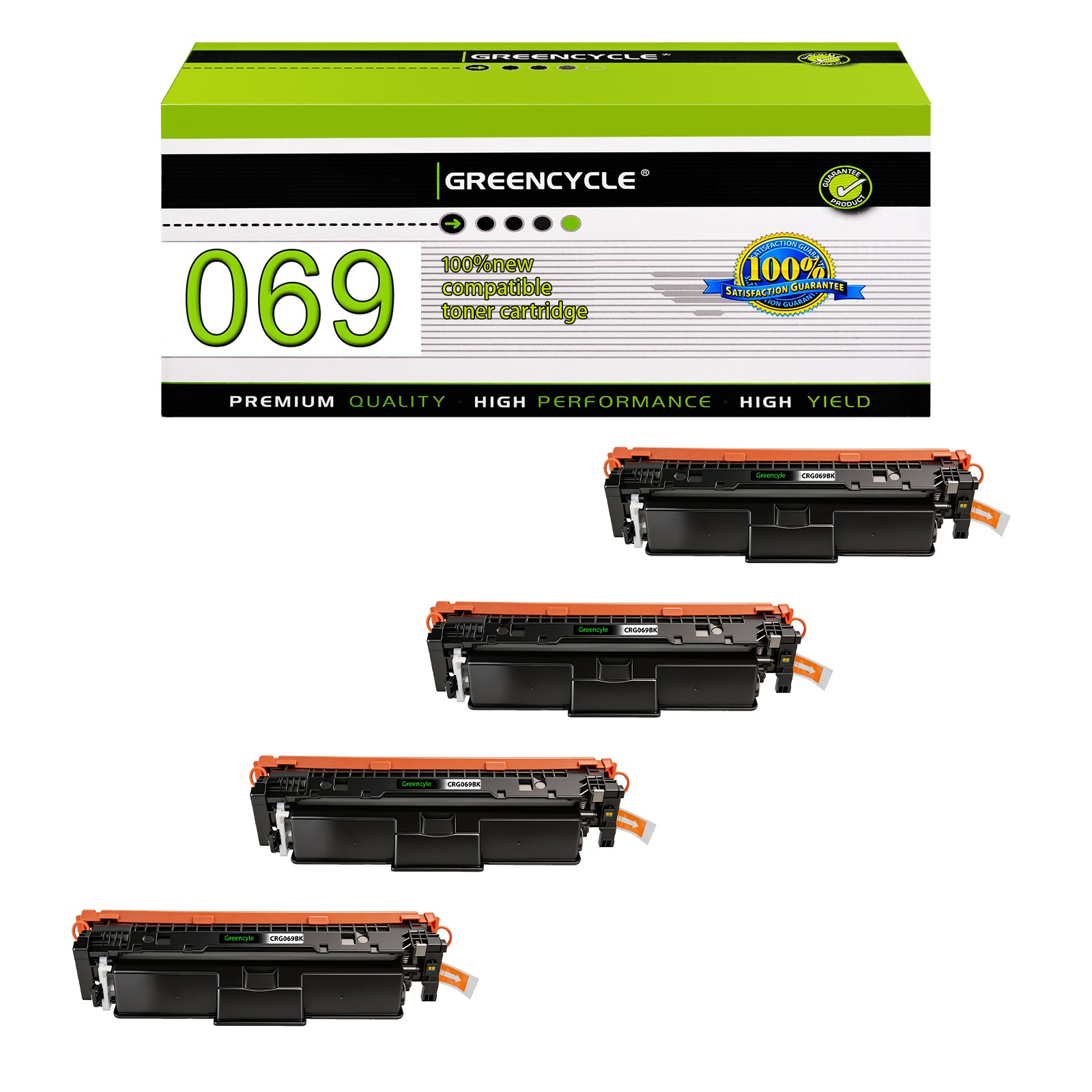 CRG069 CRG-069 Toner Cartridge Fit For Canon ImageClass MF753Cdw MF752Cdw -4PACK