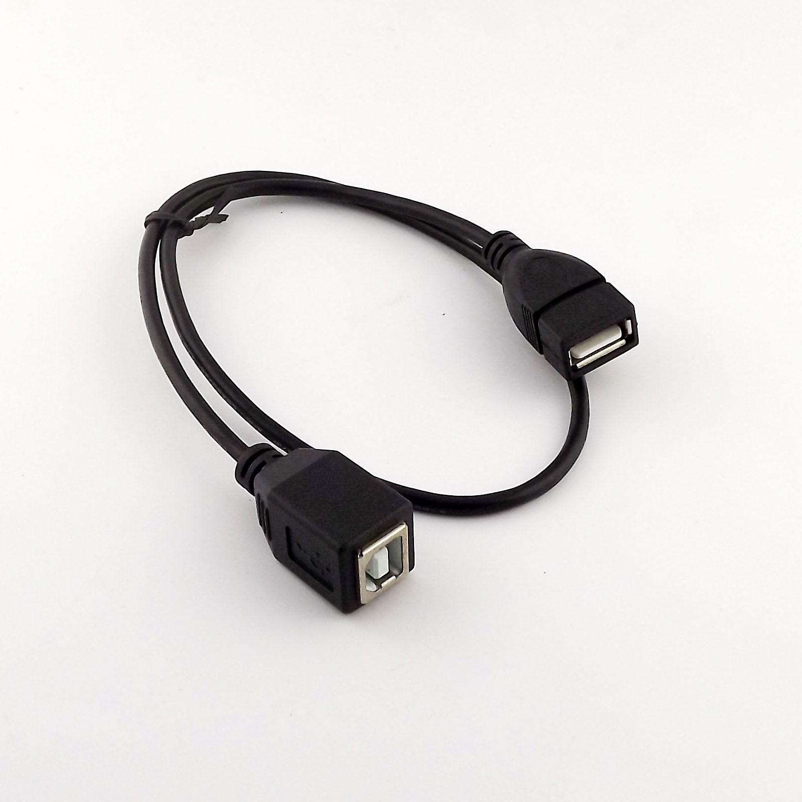 10pcs USB 2.0 A Female to B Female Scanner Printer Extension Adapter Cable 50cm