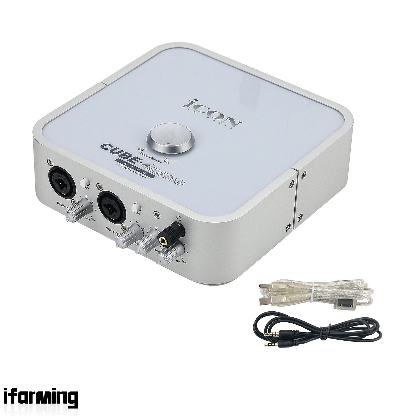 Icon Cube 4Nano 4in 4out Computer External Sound Card USB Record Audio Interface