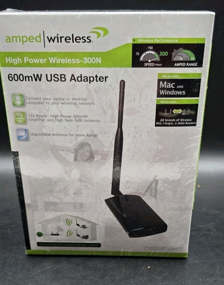 Amped Wireless High Power 600mW Wi-Fi Signal Booster 
