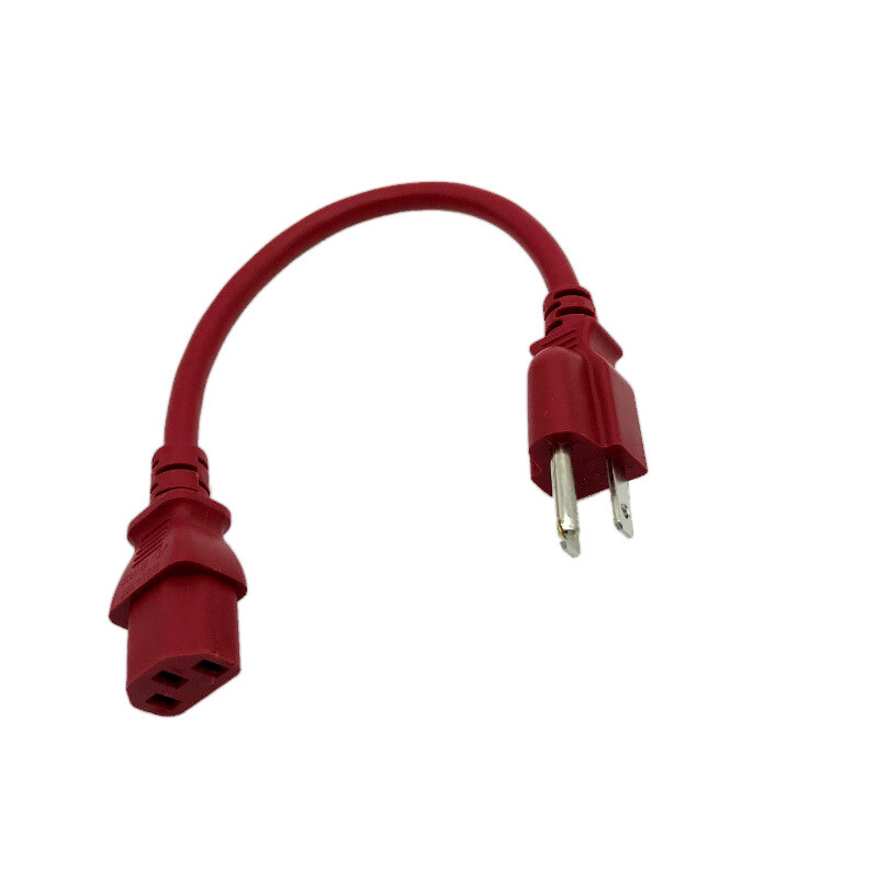 1 Ft Red Power Cable for SONY PLAYSTATION 4 PS4 PRO VIDEO GAME CONSOLE