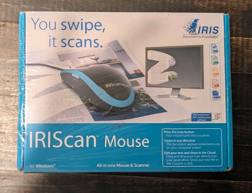 IRIScan Mouse  All in One Scanner and Mouse Brand New Sealed