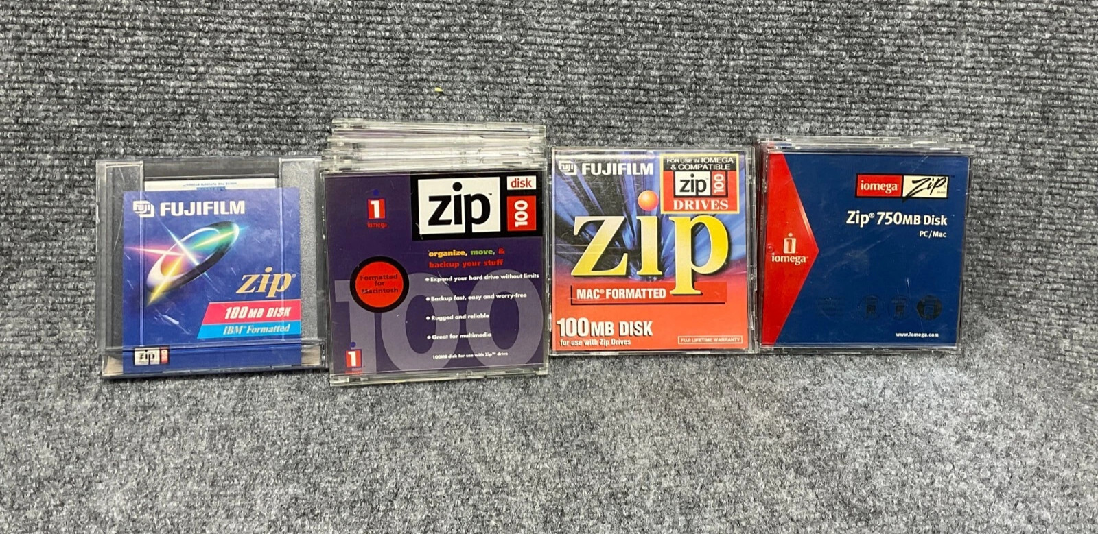 Iomega Zip Disk 100MB 700MB Lot 8 PC Mac Compatible Used