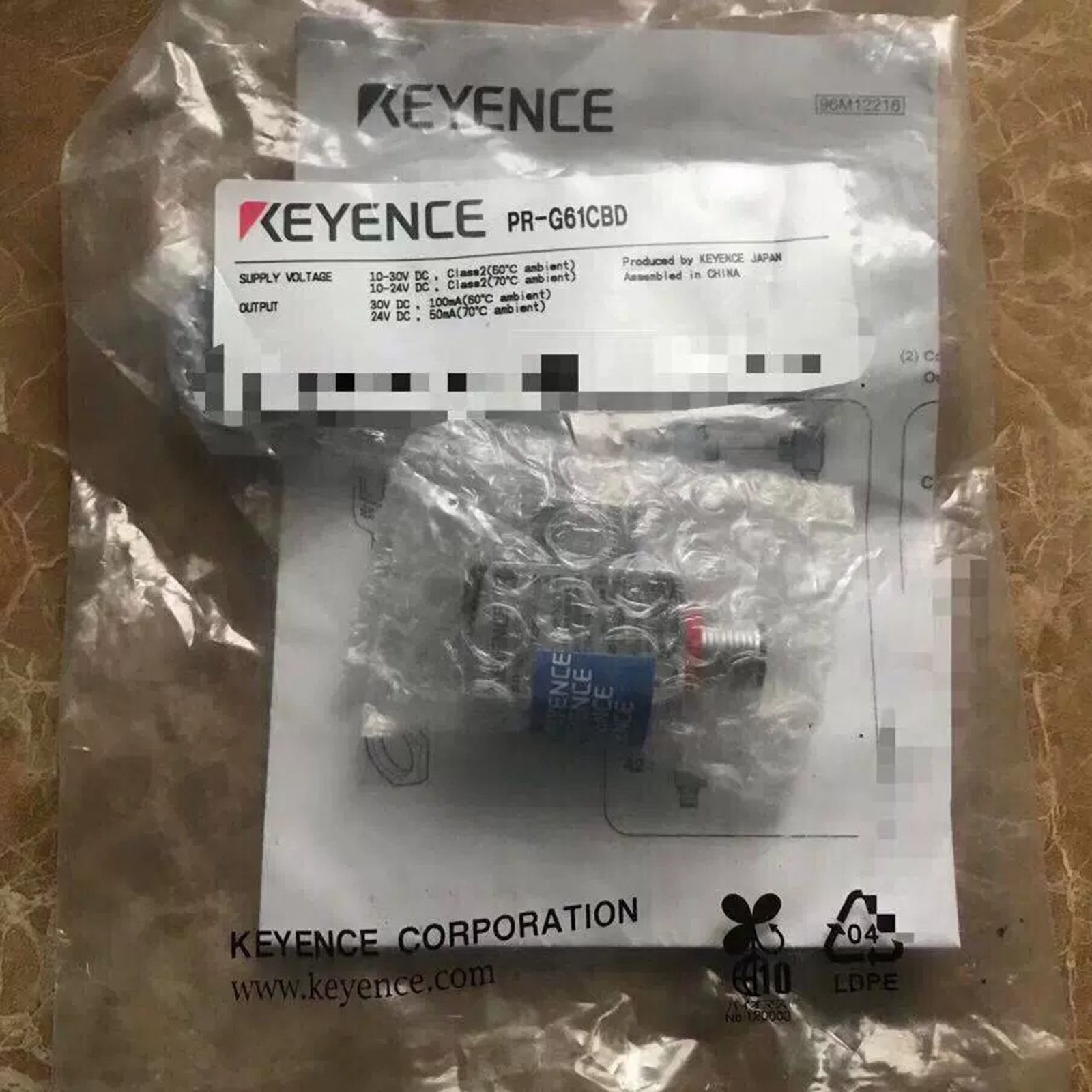 1piece new Keyence PR-G61CBD Photoelectric Sensor Retro-reflective