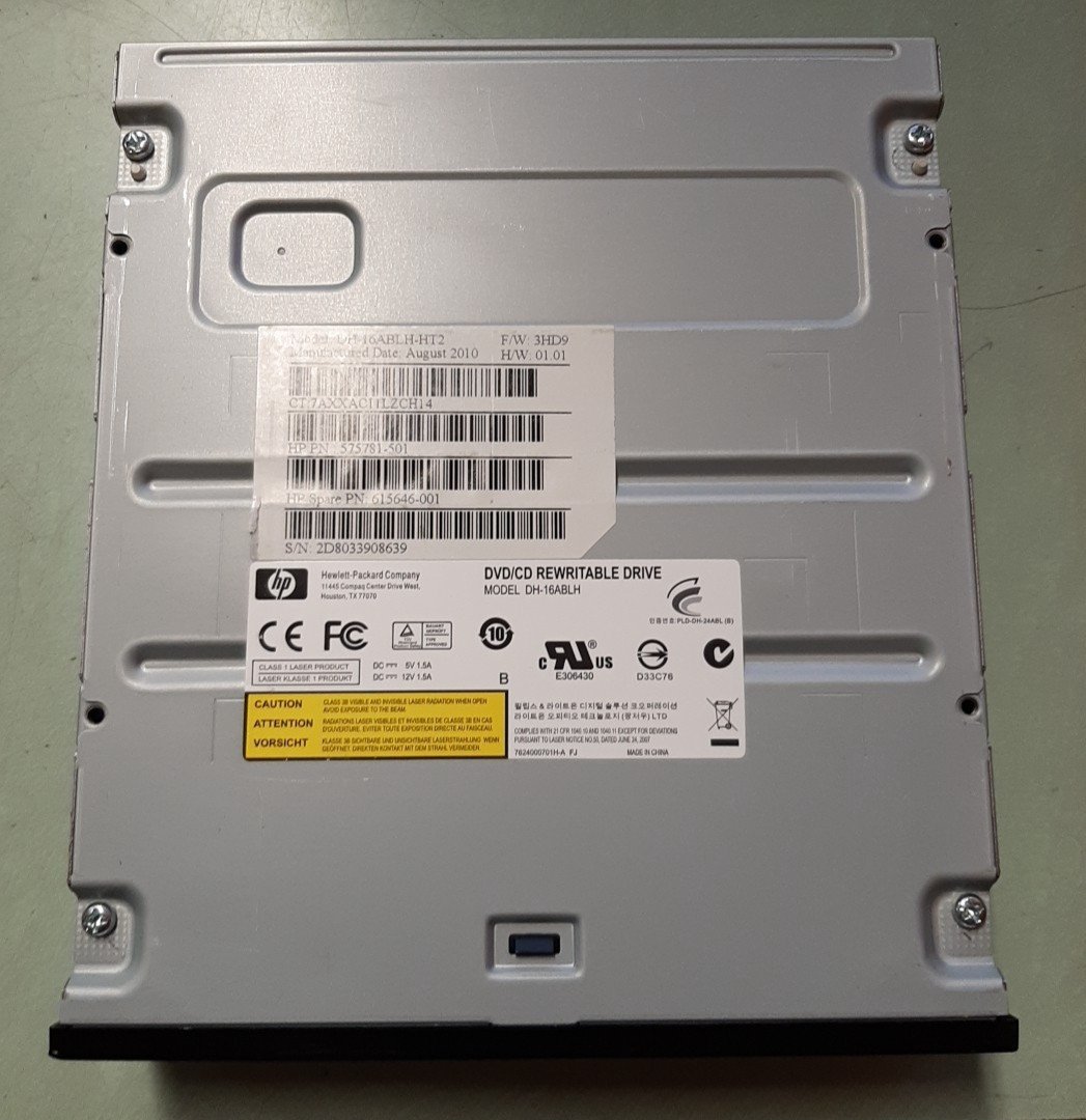 DH-16ABLH-HT2 575781-501 Super Multi DVD Rewriter SATA  Black