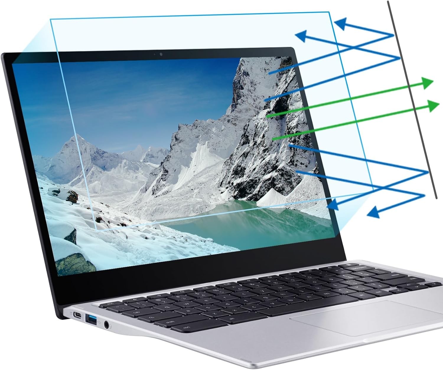 16 inch Anti Blue Light Screen Protector for All 16" Laptops with 16:10 Aspect R