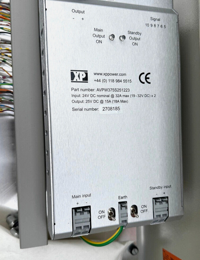 XP POWER  AVPW 375S251223 Power Supply w/HeatSink 24V DC Wartsila LIPSTRONIC NEW