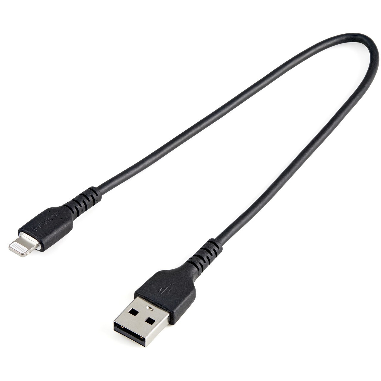 Startech 0.3M USB-A TO LIGHTNING CABLE RUGGED BLACK 2YR