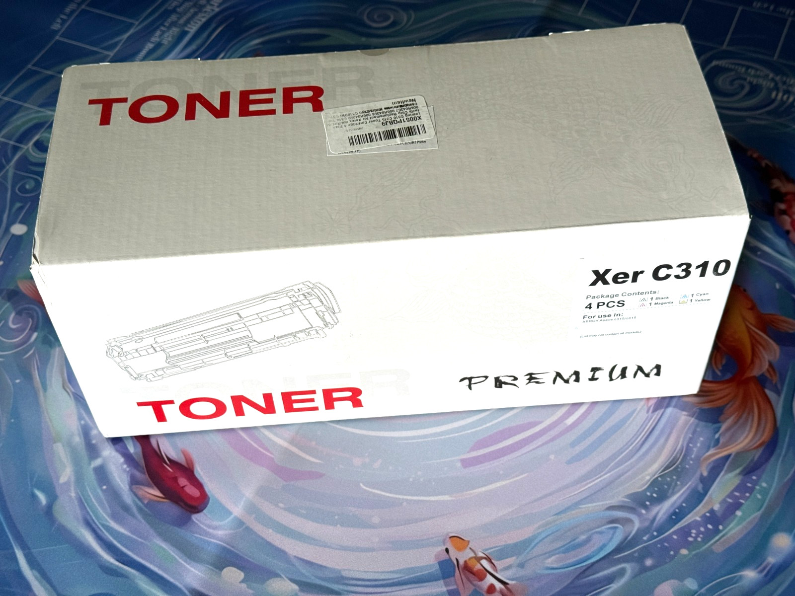 Xer C310 toner cartridge 4 pack Replacement for Xerox 006R04356