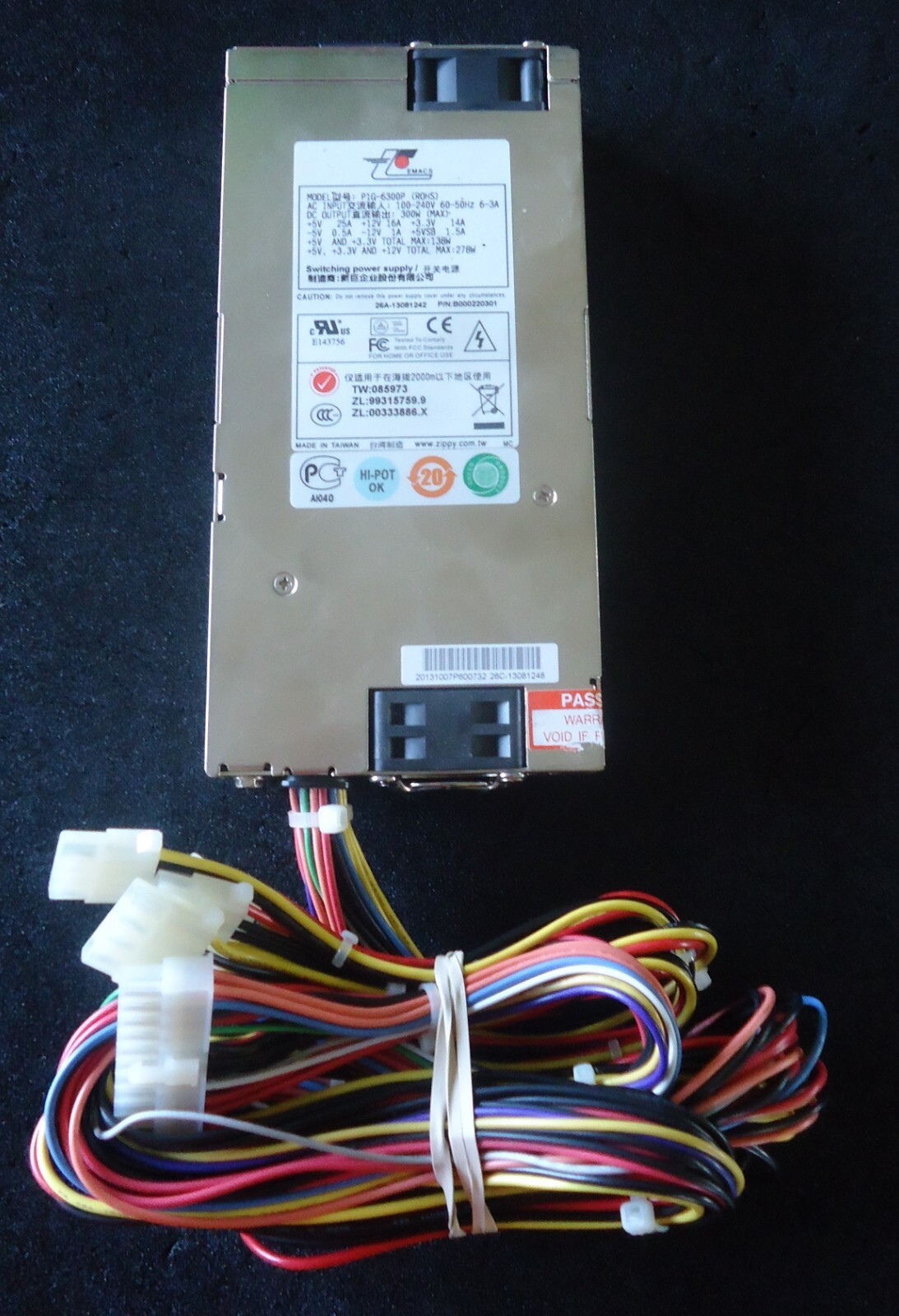 New PIG-6300P Zippy/Emacs Swiching power supply.