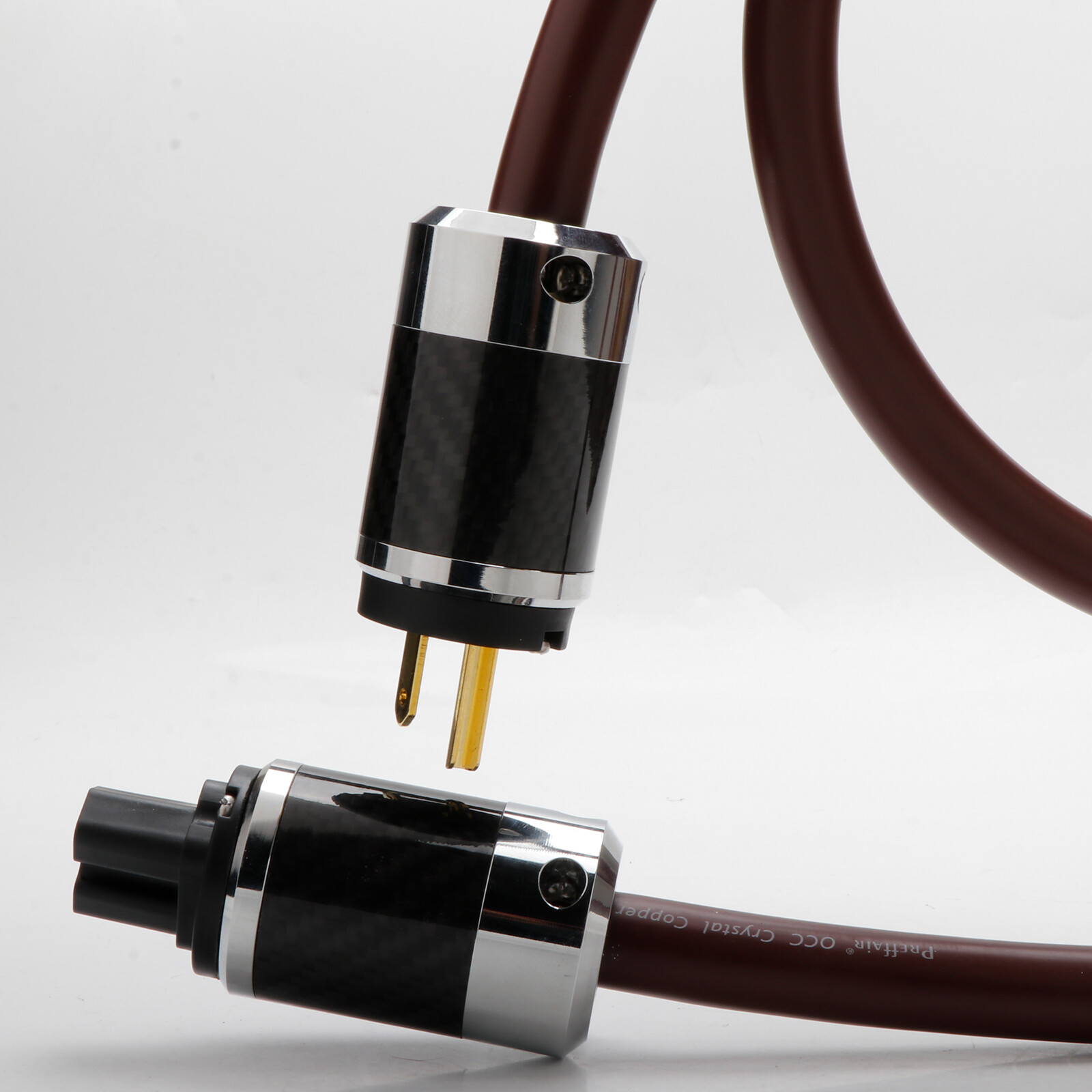 12AWG HIFi OFC Power Cable Audio US/EU Plugs Supply Mains ​C7/C15/C19 Connectors