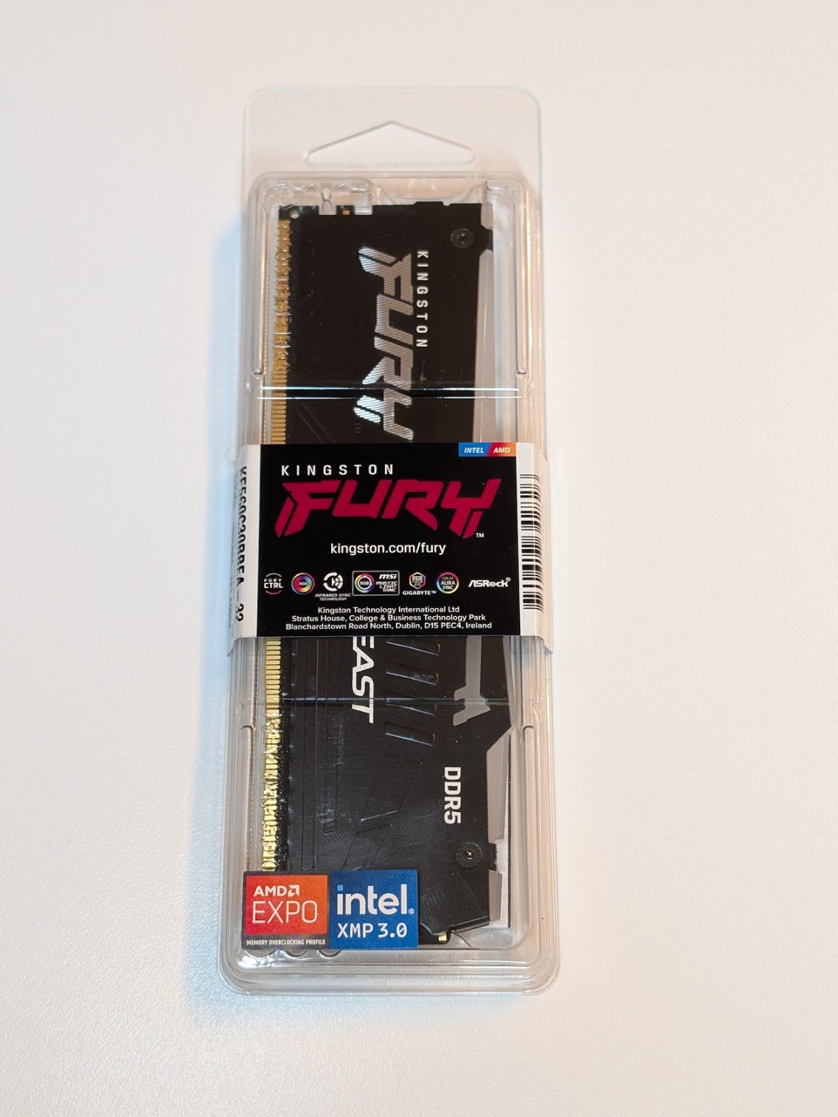 Kingston FURY Beast 32GB 2x16GB DDR5 6000 CL36 XMP EXPO Intel AMD 6000 Memory Ki