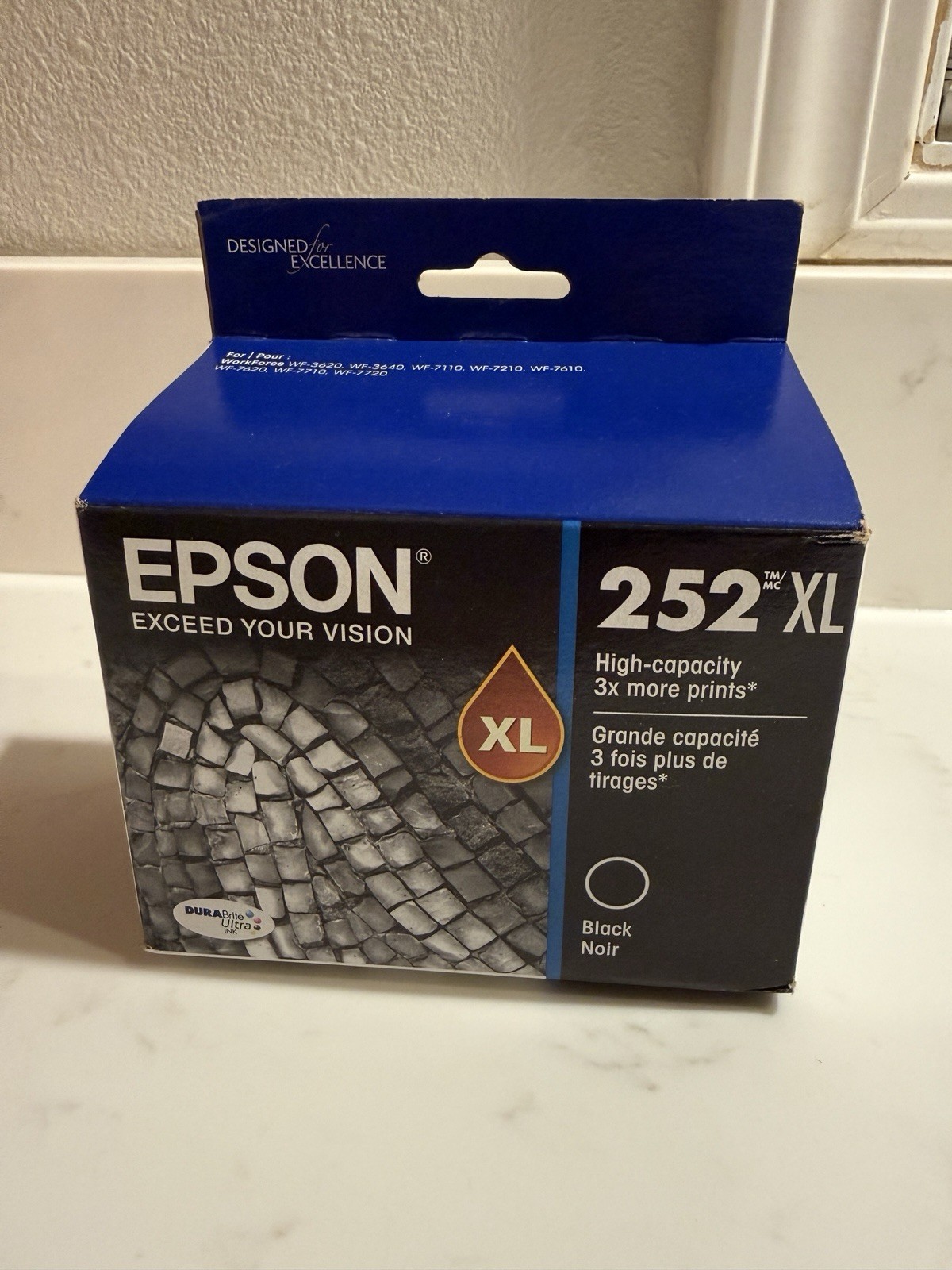 Genuine Epson 252XL High Capacity Black Ink Cartridge T252XL120-S 09/2026 New