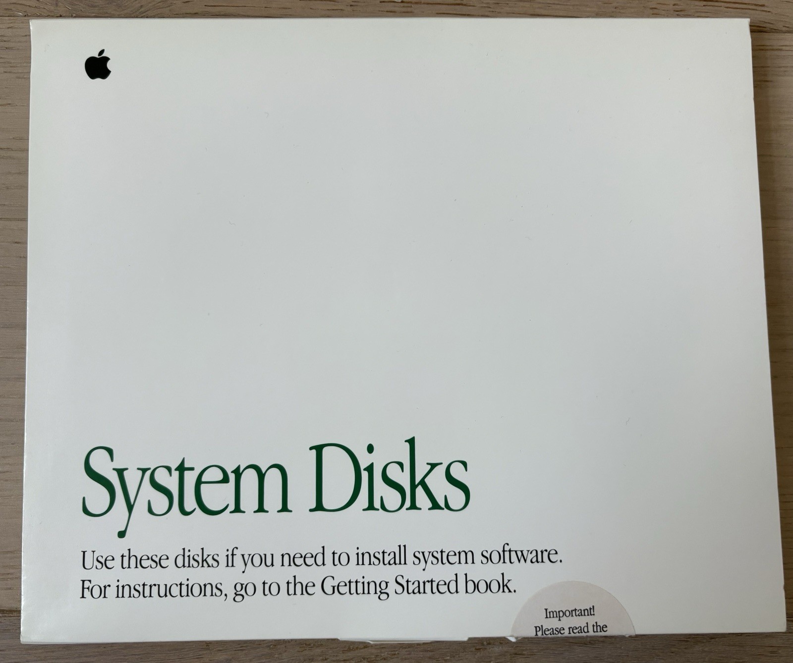 1991 Vintage Apple Macintosh Mac System Disks 914-0363-B Install Tidbits 7.0.1
