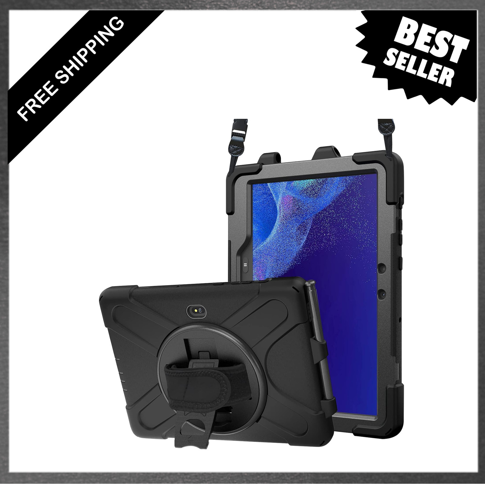 Galaxy Tab Active5 Pro 2025 Case Rugged Shockproof Heavy Duty 10.1 Inch with S