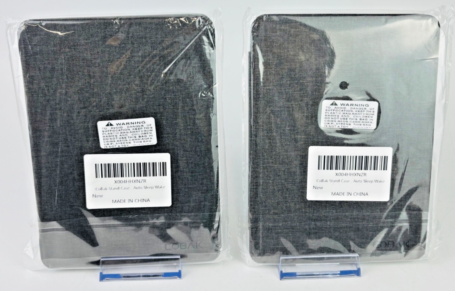 CoBak  Stand Case for 7" Kindle Paperwhite 12th Gen 2024 2 PACK Fabric Gray