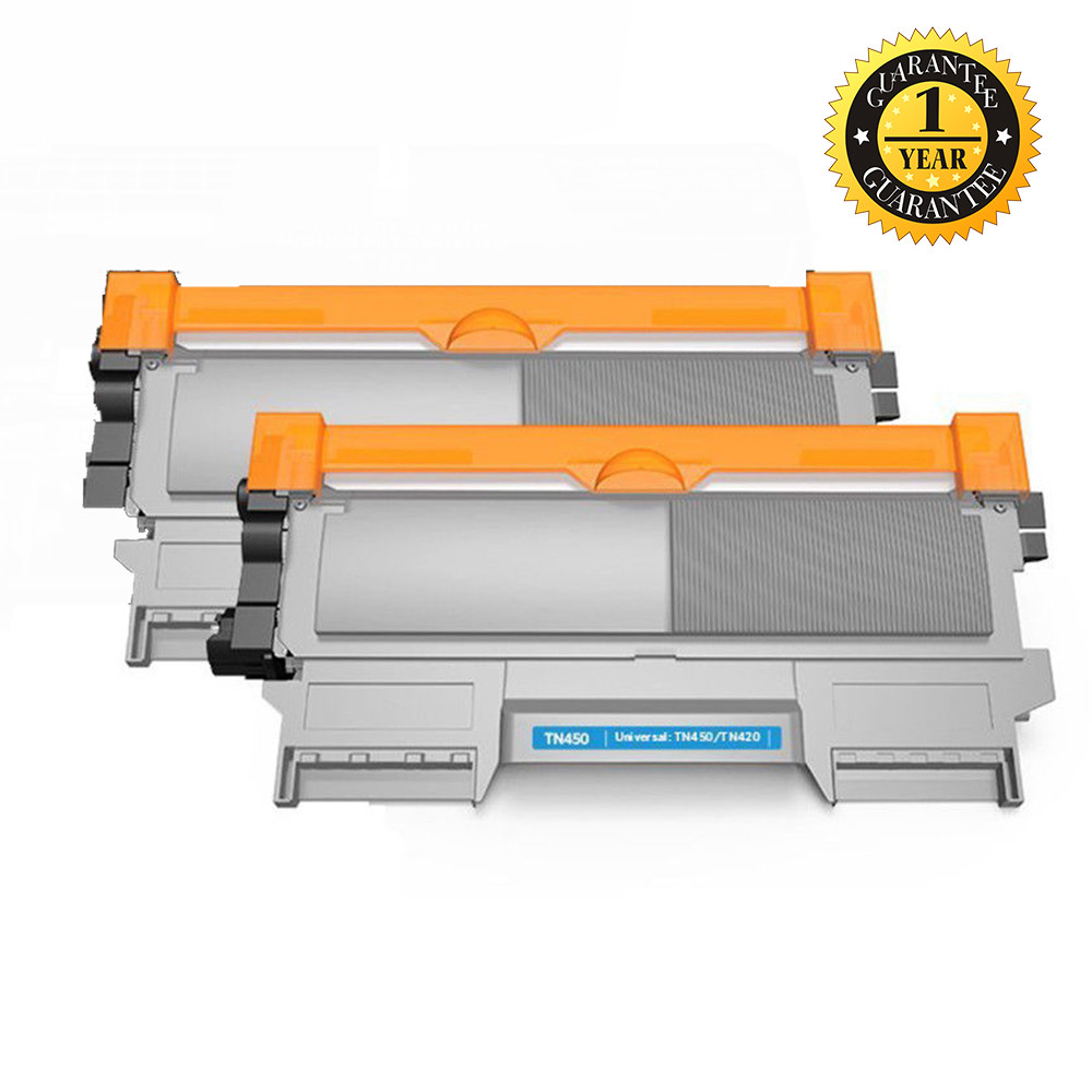 2PK TN450 Toner Cartridge for Brother HL2240 2242D 2270DW MFC7360N Printer New