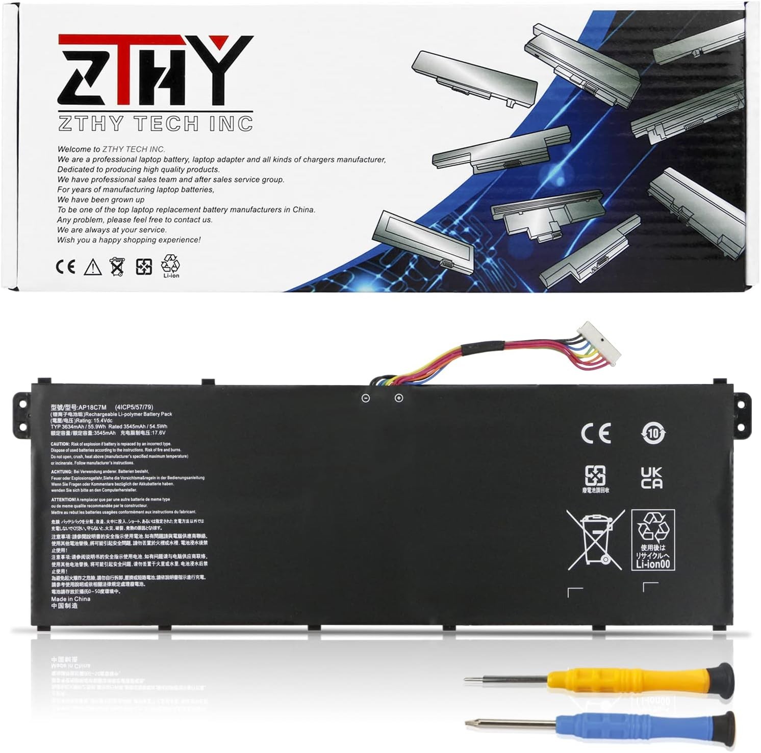AP18C7M AP18C7K Battery for Acer Swift 3 SF313 52 Spin 5 SP513 54N Swift 5