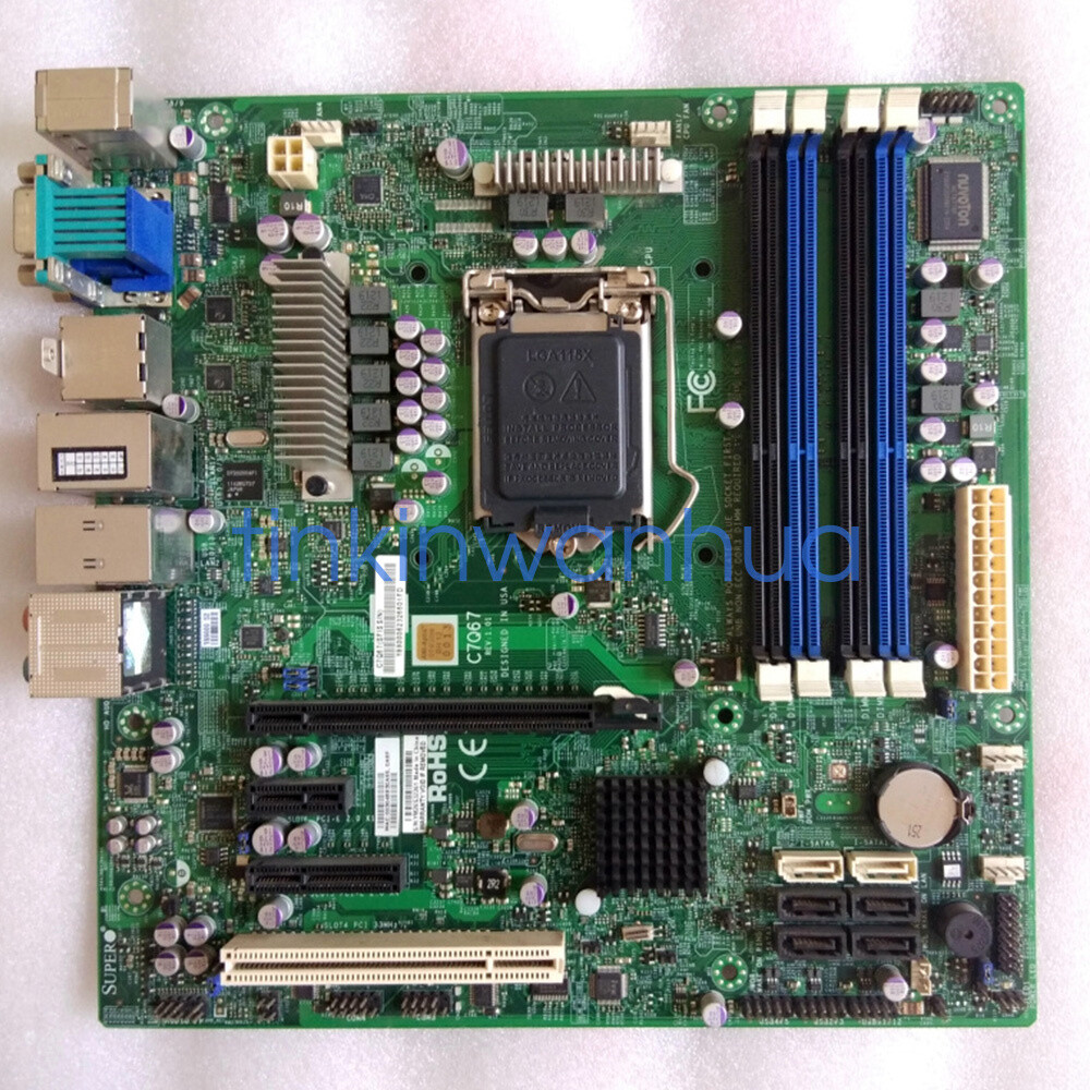 For Supermicro C7Q67 Intel Q67 Express LGA1155 DDR3 Micro-ATX Server Motherboard