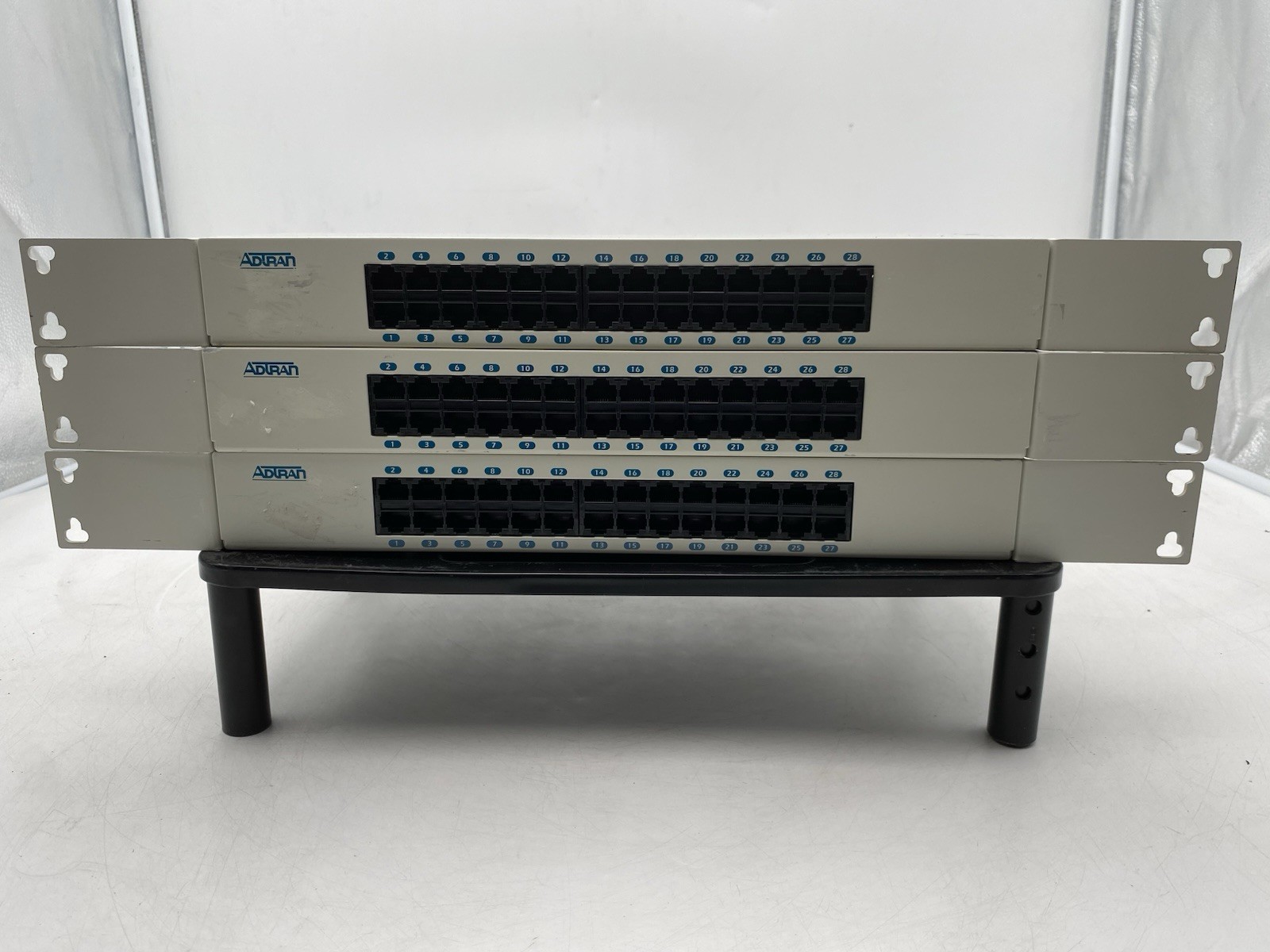 LOT OF 3 Adtran 1200291L1 28 Port Patch Panel