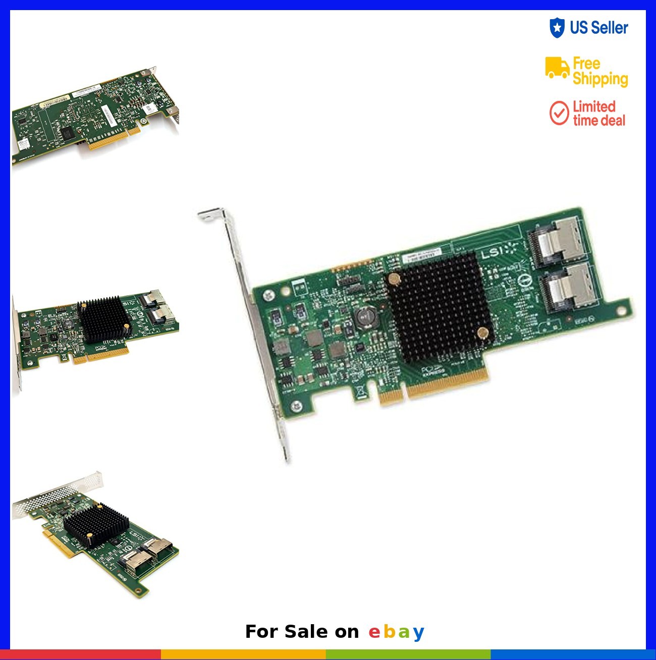 RAID Controller Card 8 Port Internal SAS SATA 6Gb/s PCI Express Host Bus