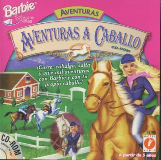 Barbie: Adventuras A Caballo PC CD-ROM girls horse riding club game SPANISH RARE
