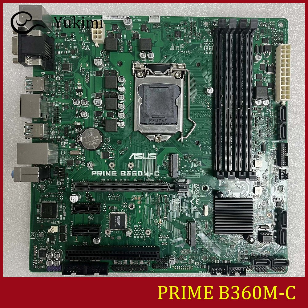 FOR ASUS PRIME B360M-C DDR4*4 64GB LGA 1151 Ｍotherboard Test OK