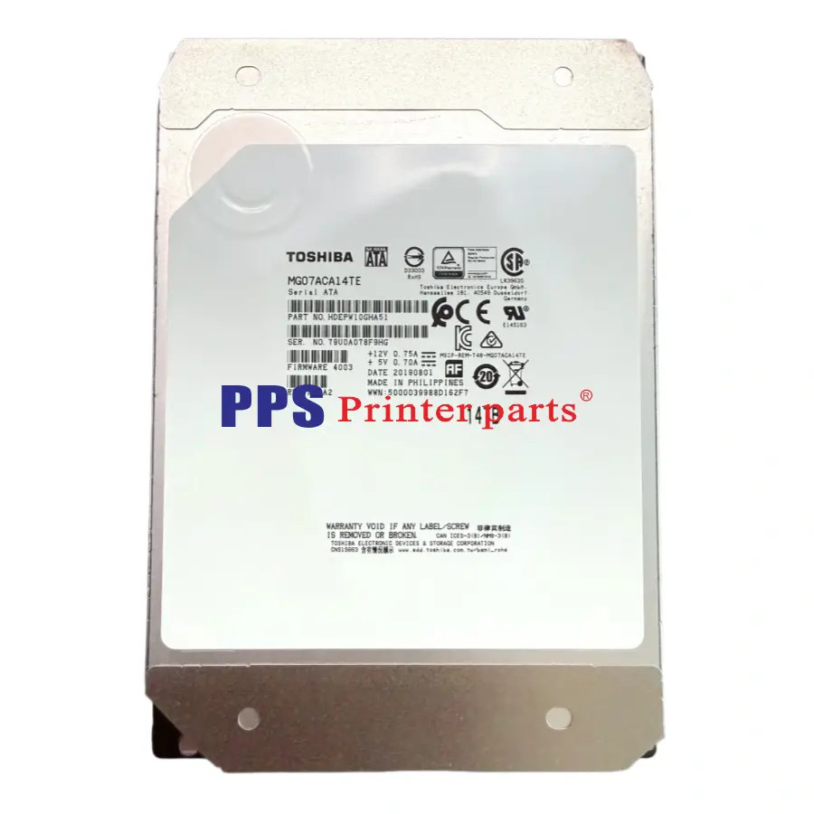 MG07ACA14TE Toshiba 14TB SATA 6.0Gb/s 3.5" 7200RPM Enterprise HDD Internal HDD