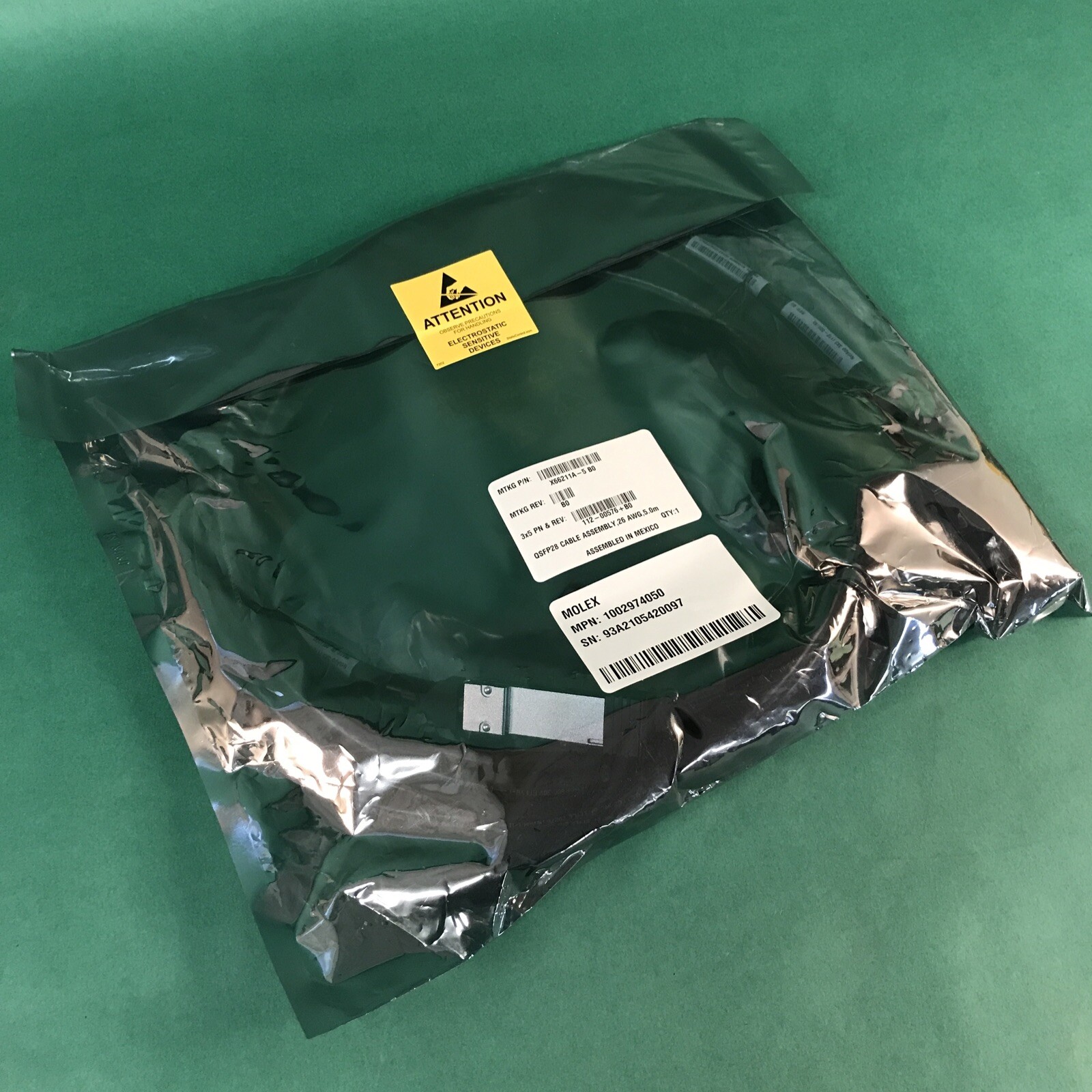 NetApp X66211A-5 QSFP28 to QSFP 100GbE 5m / 112-00576 - BRAND NEW