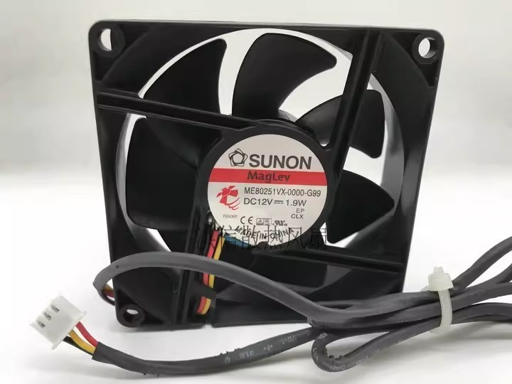 1PCS Genuine SUNON 8025 ME80251VX-0000-G99 DC12V 1.9W 8cm 3-Wire Fan