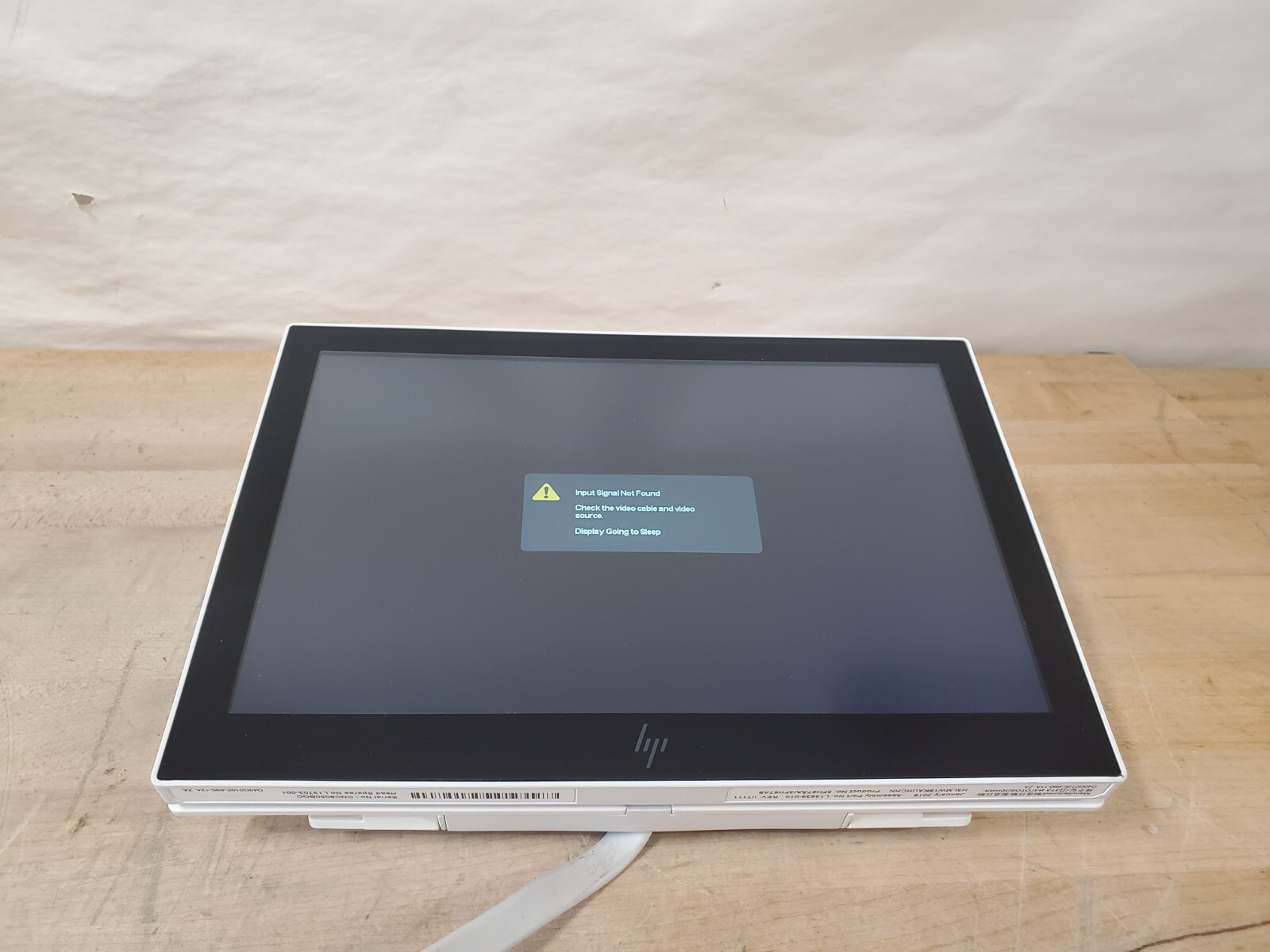 HP ElitePOS 10tw 10.1" TouchScreen Customer Display - Power Tested