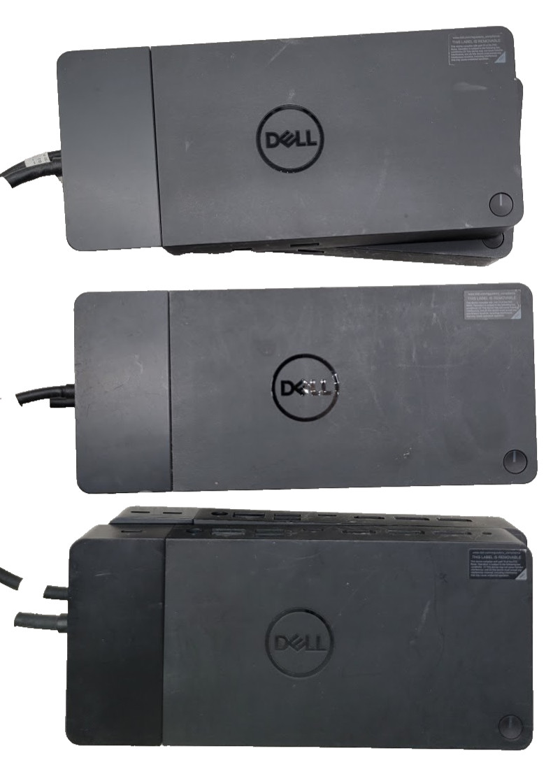 Lot of 6 Dell USB-C Docking Stations 2x WD19S + 2x WD19TB + 2x WD19TBS 