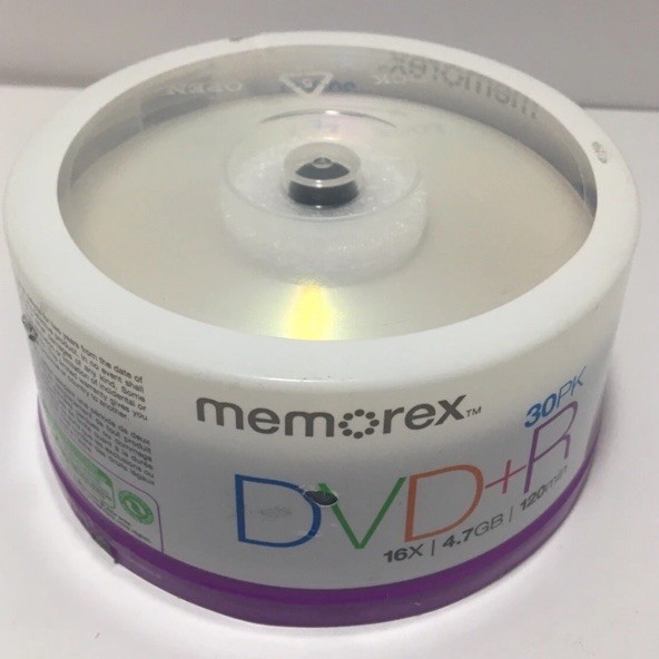 Memorex DVD+R 16x 4.7GB 120 Min Video 30-pack Spindle Computer Home Recorder