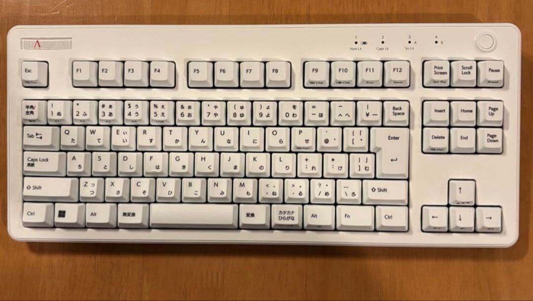 Topre REALFORCE R3HC22 White 91-Key Japanese Keyboard USB Bluetooth Tested