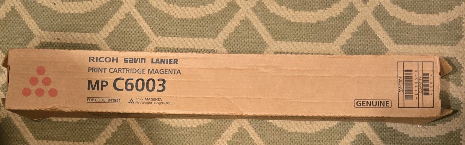 Ricoh 841851 MP C6003 Magenta Toner Cartridge