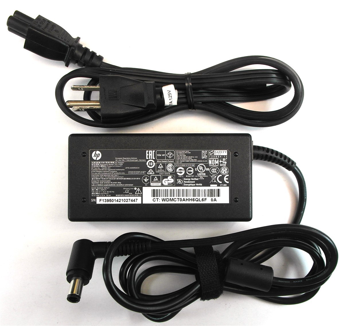 Genuine HP Laptop Charger AC Adapter Power Supply TPC-CA58 724264-001 19.5V 65W