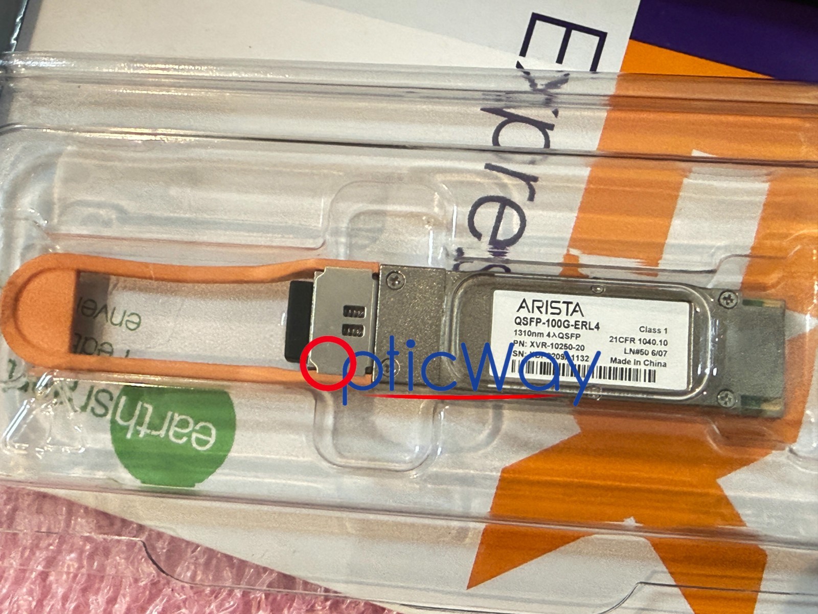 Arista QSFP-100G-ERL4  Qsfp28 up to 30Km SMF  XVR-10250-20