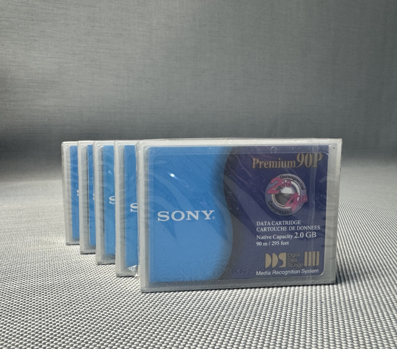 SONY PREMIUM 90P DATA CARTRIDGE 2.0 GB QUANTITY 5