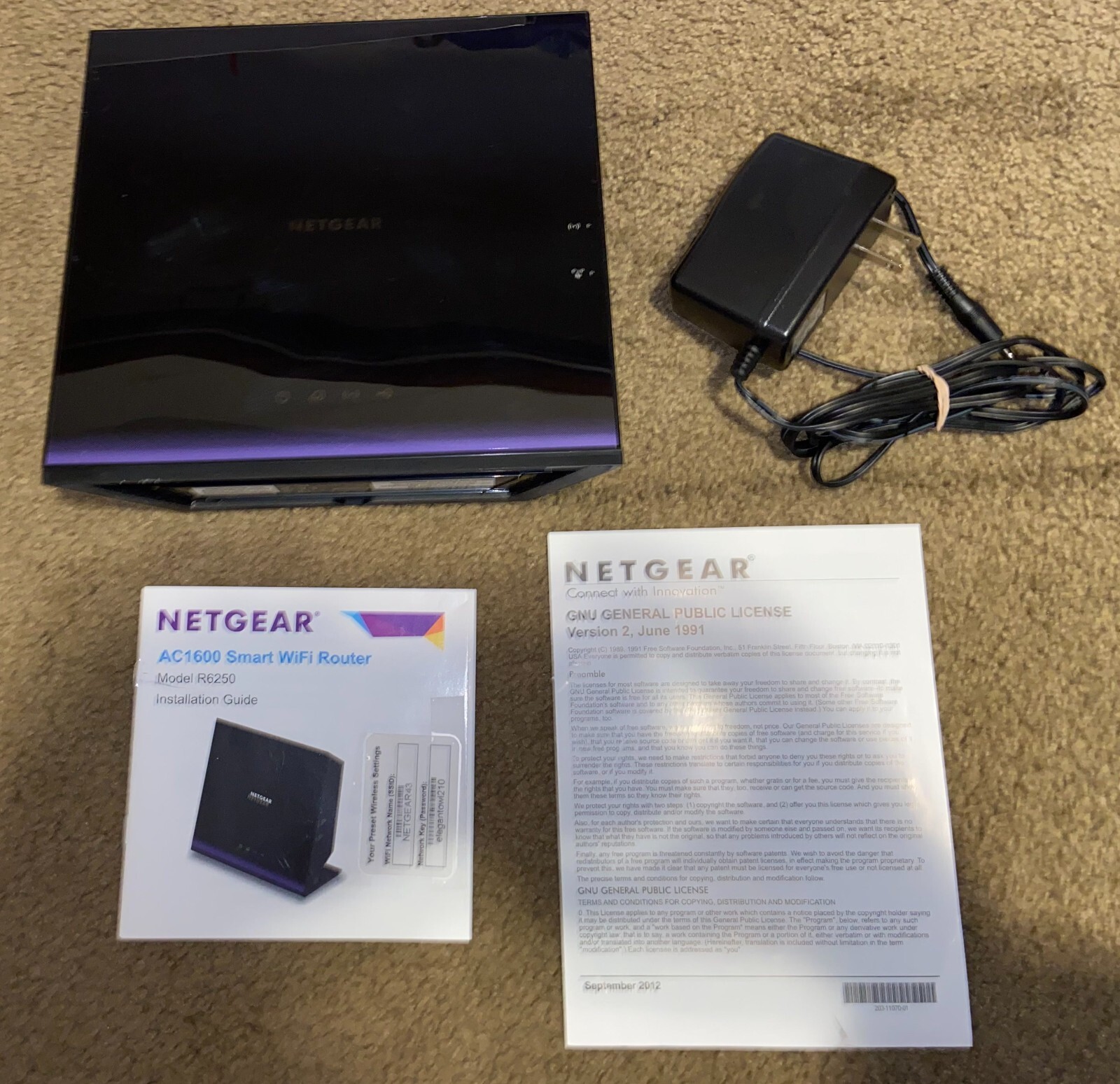NETGEAR AC1600 R6250-200NAS Smart WiFi Router AC Dual Band Gigabit With Box Test