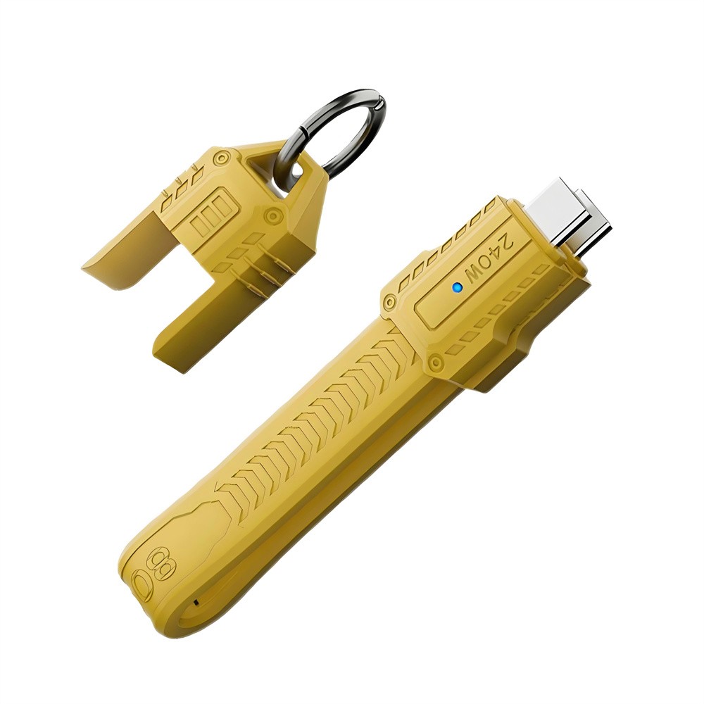 USB C Short Flat Cable Support PD240W/80Gbps/8K@60Hz Video/OTG with Storage Case