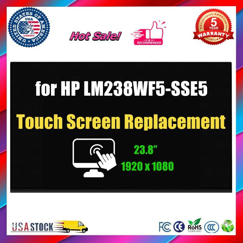 23.8" Replacement L12029-273 Compatible with for HP 24-D 24-DF1224 LM238WF5-SSE5