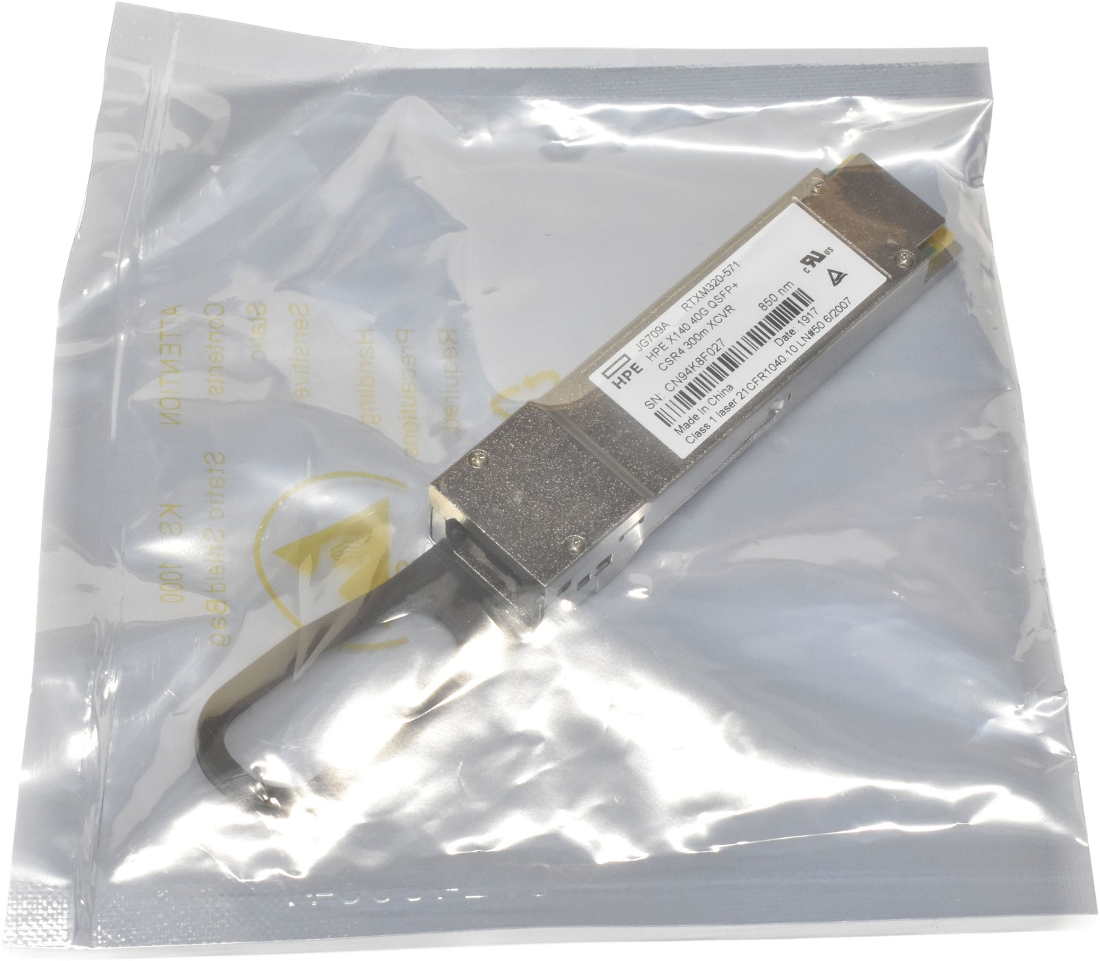 HP GBIC X140 40G QSFP+ 850nm 300m MPO MM CSR4 Transceiver JG709A NEW