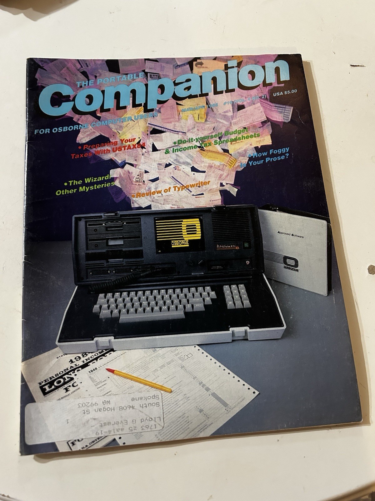 The Portable Companion Magazine Feb Mar Apr 1985 Osborne Computer Vintage