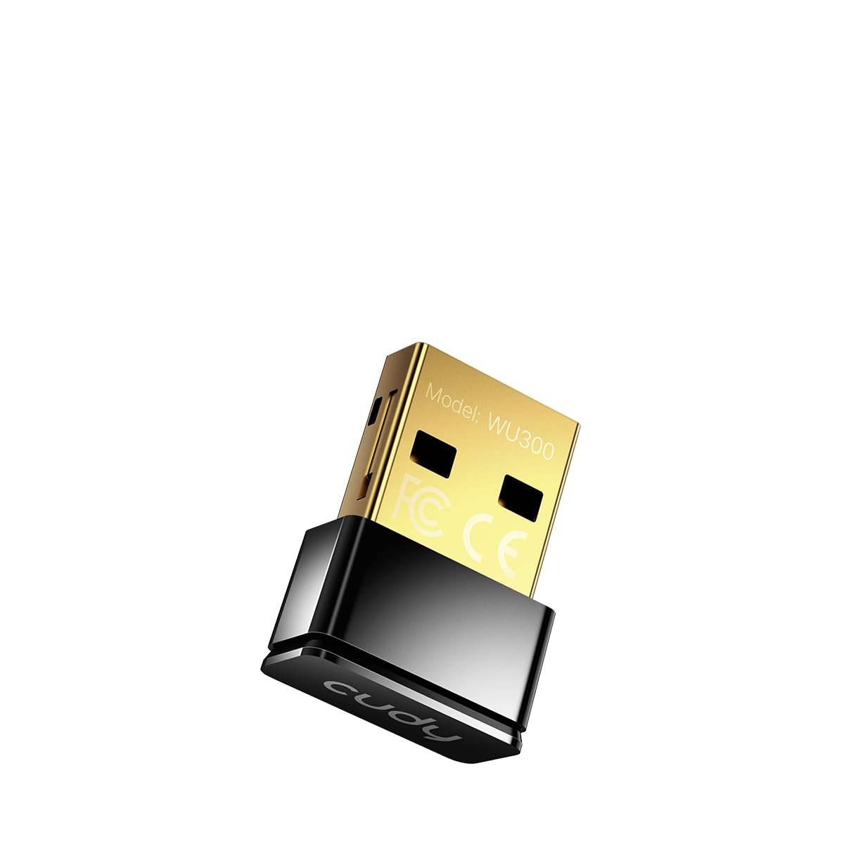 Cudy AX300 Wi-Fi 6 Nano USB Adapter, 286 Mbps Mini Dongle, Plug & Play, Black